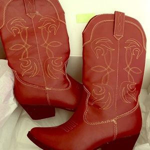 Red distress Rampage Boots